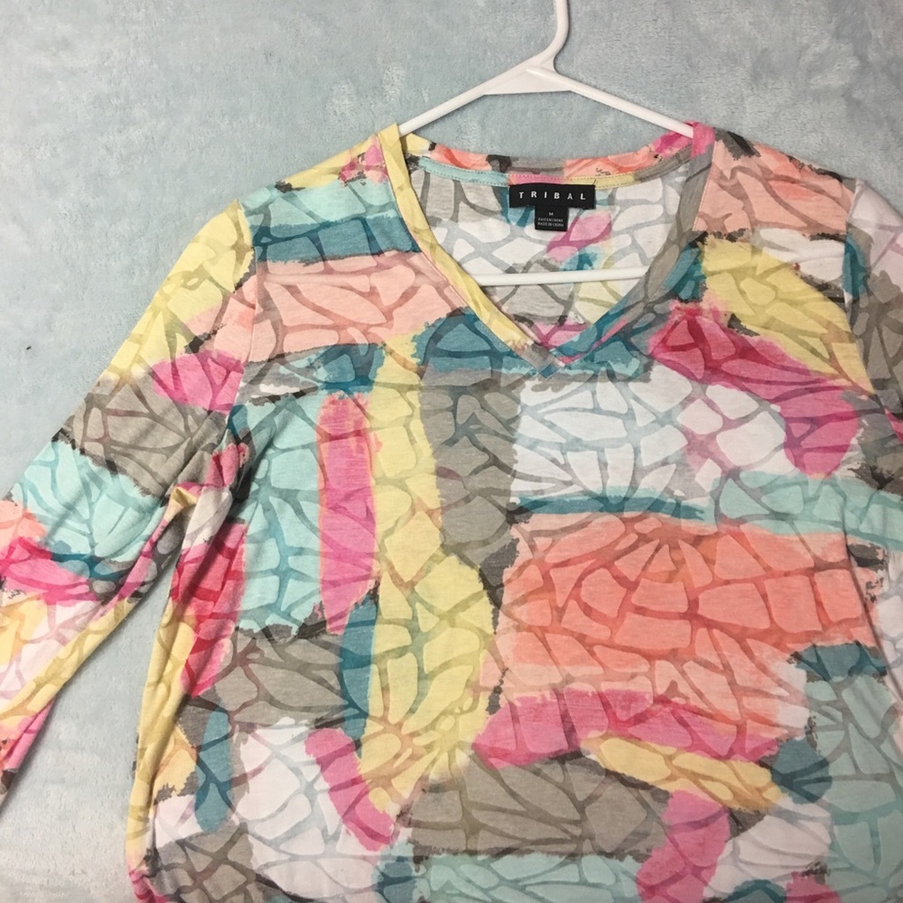 Colorful cotton top